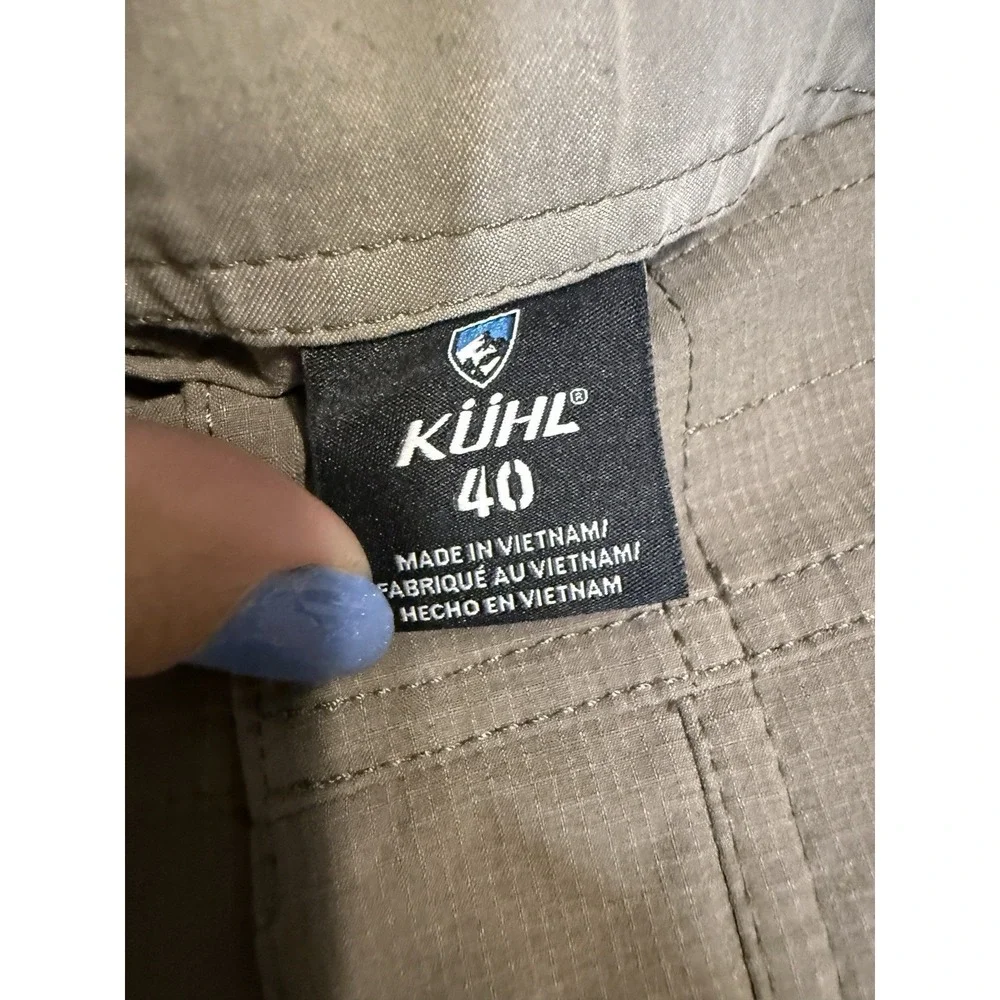 Kuhl Shorts Men's 40 Brown Silencr Kargo Ripstop Outdoor Hiking